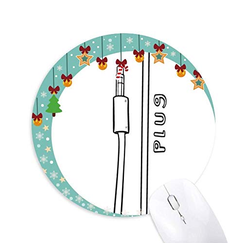 Ohrhörer Anschluss Handzeichnung Maus Pad Jingling Bell Rund Gummi Mat von DIYthinker