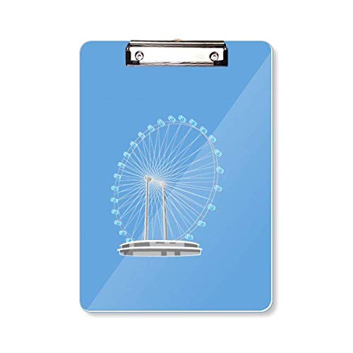 Singapur Riesenrad Klemmbrett Ordner Schreibblock Trägerplatte A4 von DIYthinker