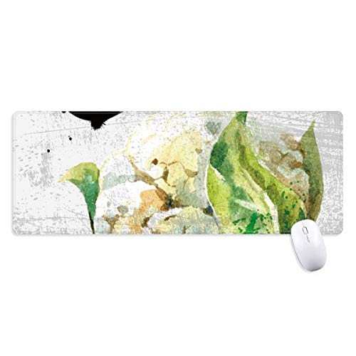 beatChong Blumenkohl Gemüse Leckere gesundes Aquarell Griffige Mousepad Große Erweiterte Spiel Büro titched Kanten Computer-Mat Geschenk von DIYthinker