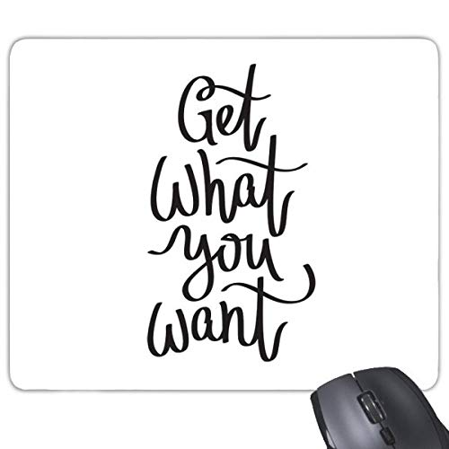 beatChong Get What You Want Quote Rectangle Griffige Gummi Mousepad Spiel Mauspad Geschenk beatChong Get What You Want Quote Rectangle Griffige Gummi Mousepad Spiel Mauspad Geschenk von DIYthinker