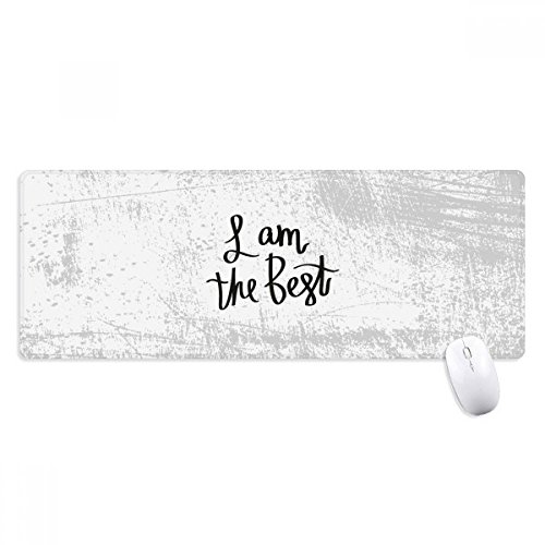 beatChong Ich Bin die Beste Quote Griffige Mousepad Großer Erweiterte Spiel Büro titched Kanten Computer-Mat Geschenk von DIYthinker