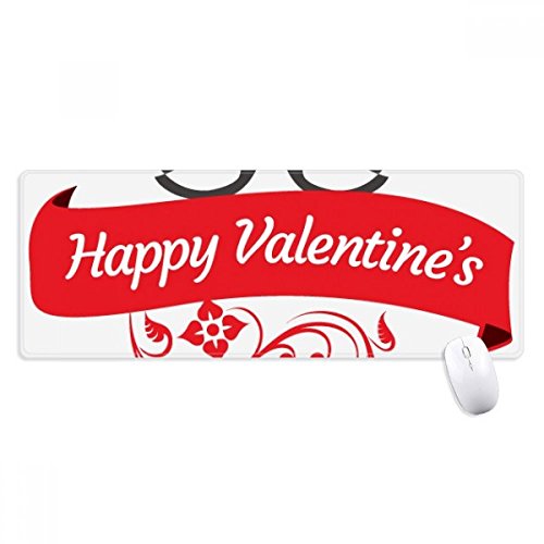 beatChong Love Birds Happy Valentinstag Griffige Mousepad Große Erweiterte Spiel Büro titched Kanten Computer-Mat Geschenk von DIYthinker