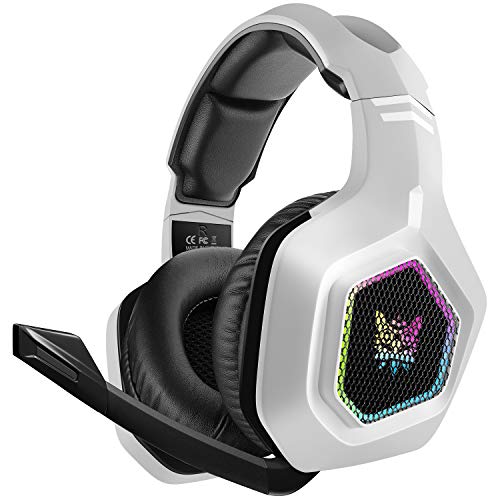 DIZA100 Gaming Headset für PS5, PS4 Headset mit Mikrofon& LED Lichter, Surround Sound ONIKUMA Gaming Kopfhörer für PS4 PC Xbox One Laptops Tablets Mac von DIZA100