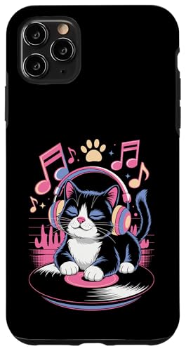 Cute DJ Cat With Headphones Spinning Vinyl And Music Notes Hülle für iPhone 11 Pro Max Cute DJ Cat With Headphones Spinning Vinyl And Music Notes Hülle für iPhone 11 Pro Max von DJ Cat Vibes For Music Lovers And Cute Feline Fans