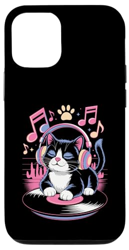 Cute DJ Cat With Headphones Spinning Vinyl And Music Notes Hülle für iPhone 12/12 Pro Cute DJ Cat With Headphones Spinning Vinyl And Music Notes Hülle für iPhone 12/12 Pro von DJ Cat Vibes For Music Lovers And Cute Feline Fans
