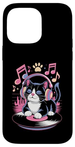Cute DJ Cat With Headphones Spinning Vinyl And Music Notes Hülle für iPhone 14 Pro Max Cute DJ Cat With Headphones Spinning Vinyl And Music Notes Hülle für iPhone 14 Pro Max von DJ Cat Vibes For Music Lovers And Cute Feline Fans