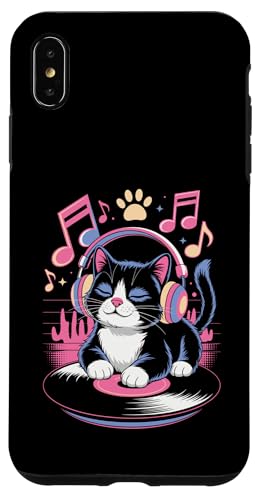 Cute DJ Cat With Headphones Spinning Vinyl And Music Notes Hülle für iPhone XS Max Cute DJ Cat With Headphones Spinning Vinyl And Music Notes Hülle für iPhone XS Max von DJ Cat Vibes For Music Lovers And Cute Feline Fans