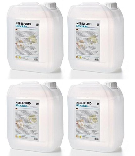 4x 5 L = 20 L Smoke-Nebel-Fluid ROOKIE, einfache Qualität von DJPower B&K, Nebelfluid für Nebelmaschine 4x 5 L = 20 L Smoke-Nebel-Fluid ROOKIE, einfache Qualität von DJPower B&K, Nebelfluid für Nebelmaschine von DJPower