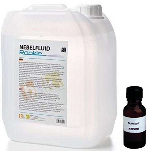 5 Liter DJPower Nebelfluid ROOKIE + 30 ml Duftstoff Kirsche, Smoke-Fluid, Nebel-Fluid-Flüssigkeit für Nebelmaschine 5 Liter DJPower Nebelfluid ROOKIE + 30 ml Duftstoff Kirsche, Smoke-Fluid, Nebel-Fluid-Flüssigkeit für Nebelmaschine von DJPower