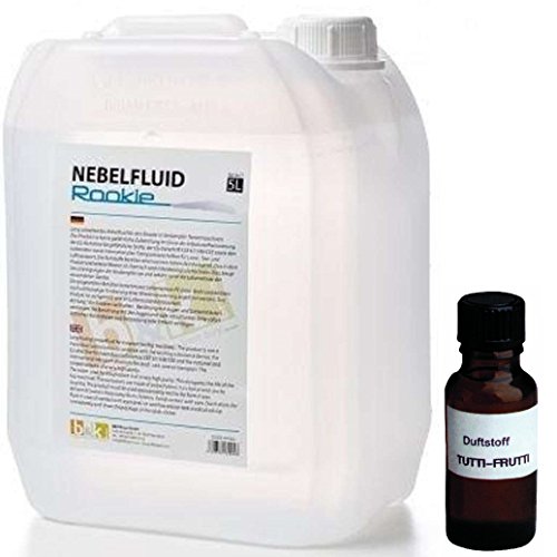 5 Liter DJPower Nebelfluid ROOKIE + 30 ml Duftstoff Tropic-Tutti-Frutti, Smoke-Fluid, Nebel-Fluid-Flüssigkeit für Nebelmaschine 5 Liter DJPower Nebelfluid ROOKIE + 30 ml Duftstoff Tropic-Tutti-Frutti, Smoke-Fluid, Nebel-Fluid-Flüssigkeit für Nebelmaschine von DJPower