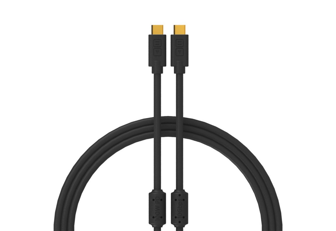 DJ TECHTOOLS Audio-Kabel, Chroma Cables USB C to C black, 2,0 m - Kabel für DJs von DJ TECHTOOLS