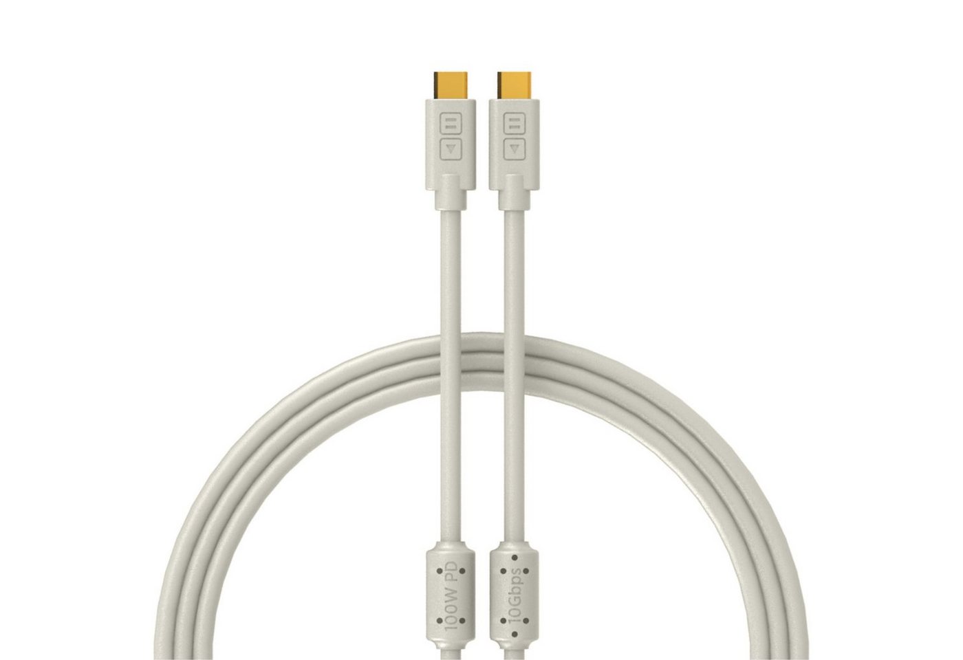 DJ TECHTOOLS Audio-Kabel, Chroma Cables USB C to C white, 0,25 m - Kabel für DJs von DJ TECHTOOLS