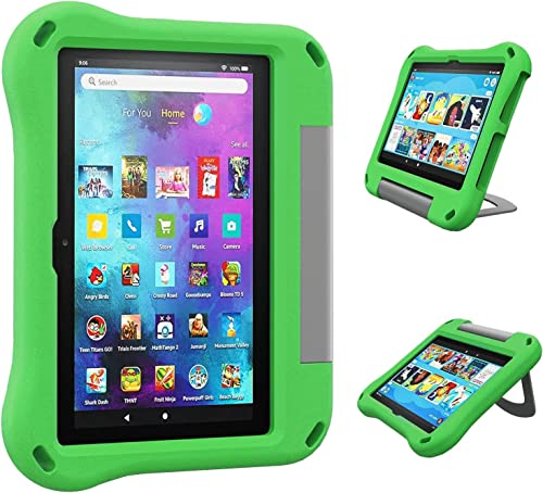 10inch Tablet-Schutzhülle für Kinder(Version 2021),DJ&RPPQ - leicht, kindersicher, stoßfester Griff und Ständer,kinderfreundliche Schutzhülle,Nicht geeignet für iPad Air Tablets.Green von DJ&RPPQ