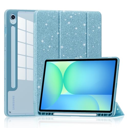 DJ&RPPQ Schutzhülle für Samsung Galaxy Tab S10 FE 2025/S9 FE 27,7 cm / S9 11 Zoll 2023, schlank, leicht, dreifach faltbar, transparent, Rückseite für Samsung Galaxy Tab S10 FE/S9 FE/S9 FE/S9 Hülle mit DJ&RPPQ Schutzhülle für Samsung Galaxy Tab S10 FE 2025/S9 FE 27,7 cm / S9 11 Zoll 2023, schlank, leicht, dreifach faltbar, transparent, Rückseite für Samsung Galaxy Tab S10 FE/S9 FE/S9 FE/S9 Hülle mit von DJ&RPPQ