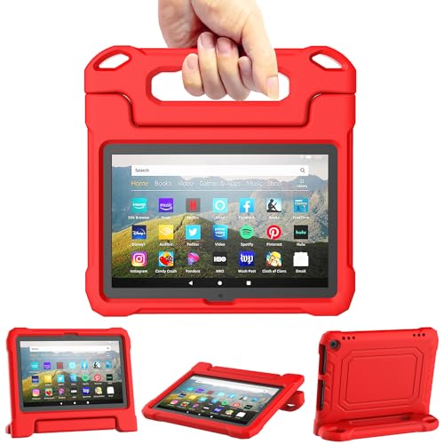 DJ&RPPQ Tablet-Hülle für Kinder, inkompatibles iPad TCL, stoßfest, kindersicher, für 8-Zoll-Tablet, Rot DJ&RPPQ Tablet-Hülle für Kinder, inkompatibles iPad TCL, stoßfest, kindersicher, für 8-Zoll-Tablet, Rot von DJ&RPPQ