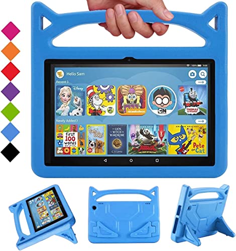 DJ & RPPQ Tablet-Schutzhülle für 8, leicht, stoßfest, kindersicher, nur kompatibel mit der 12. / 10. Generation, Version 2022/2020,(Nicht kompatibel mit iPad Samsung).Blue von DJ&RPPQ