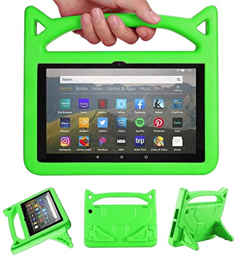 DJ & RPPQ Tablet-Schutzhülle für 8, leicht, stoßfest, kindersicher, nur kompatibel mit der 12. / 10. Generation, Version 2022/2020,(Nicht kompatibel mit iPad Samsung).Green von DJ&RPPQ
