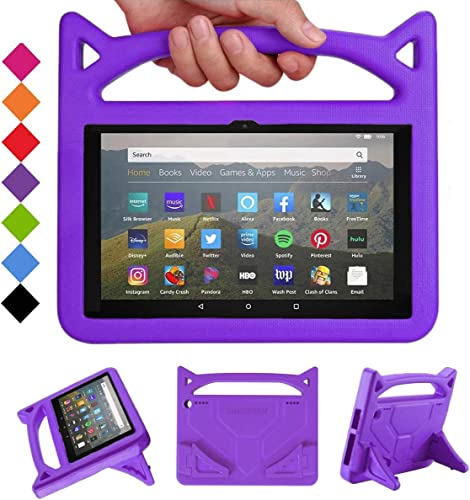 DJ & RPPQ Tablet-Schutzhülle für 8, leicht, stoßfest, kindersicher, nur kompatibel mit der 12. / 10. Generation, Version 2022/2020,(Nicht kompatibel mit iPad Samsung).Purple von DJ&RPPQ