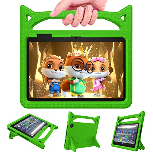 Schutzhülle für 17,8 cm (7 Zoll) Tablets für Kinder 2022, leicht, stoßfest, kindersicher, Schutzhülle mit Griff, eingebauter, faltbarer Ständer für 17,8 cm (7 Zoll) Tablet. (Nicht kompatibel mit iPad von DJ&RPPQ