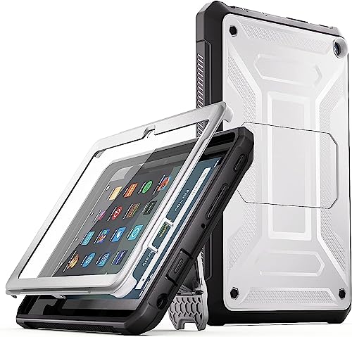 Tablet-Hülle mit 25,4 cm (10 Zoll) (robuster Unibody-Hybrid-Bumper, Ständer, DJ&RPPQ inkompatibel, für iPad, Samsung Tablet, mit integriertem Displayschutz), Grau von DJ&RPPQ