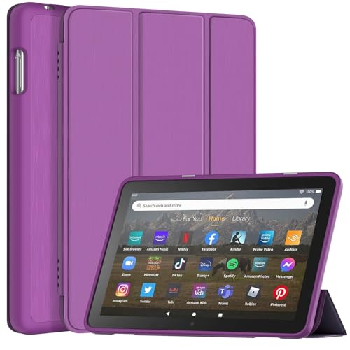 Tablet-Schutzhülle für 8 und 8 Plus Tablet, Sleep/Wake, DJ & RPPQ (nicht kompatibel mit iPad 9. / 8. / 7. Generation), schlanke, weiche TPU-Rückseite, intelligenter magnetischer Ständer, Schutzhülle von DJ&RPPQ