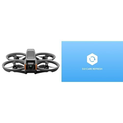 DJI Avata 2 (nur Drohne)+ Card DJI Care Refresh 1-Year Plan (DJI AVATA 2), FPV-Drohne mit 4K-Kamera, immersiver Flug, mit Propellerschutz, einfache Flips/Rollen, superweites 155° Sichtfeld von DJI