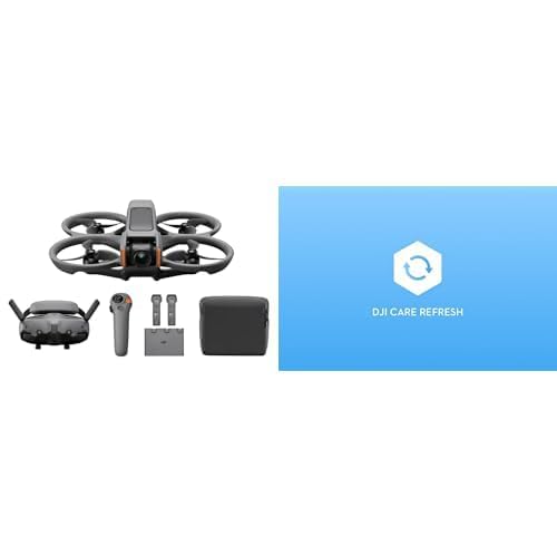 DJI Avata 2 Fly More Combo (3 Akkus)+ Card DJI Care Refresh 1-Year Plan (DJI AVATA 2), FPV-Drohne mit 4K-Kamera, 69 Minuten max. Flugzeit, Akrobatik auf Tastendruck, mit Propellerschutz von DJI