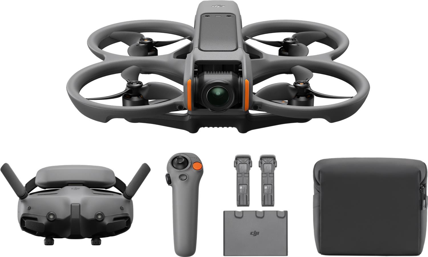 DJI Avata 2 Fly More Combo (3 Batteries) 4 Rotoren Quadrocopter 12 MP 3840 x 2880 Pixel 2150 mAh Schwarz (164751) von DJI