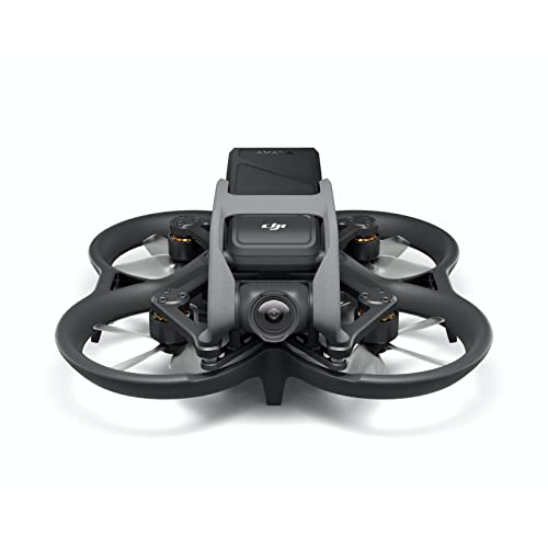 DJI Avata - FPV-Drohne Quadrokopter mit stabilisiertem 4K Video, superweitem 155° Sichtfeld, integriertem Propellerschutz, HD-Übertragung mit niedriger Latenz und Notbremse von DJI