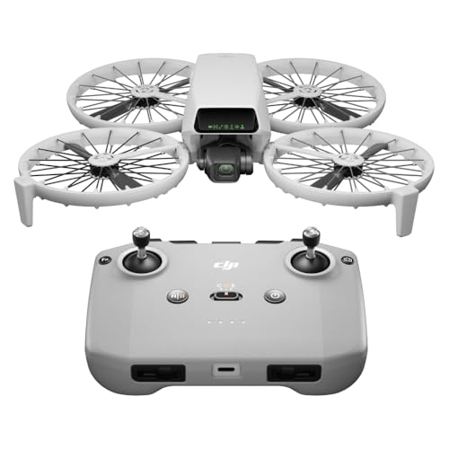 DJI Flip, Drohne mit Kamera 4k Erwachsene, Mini Drohne mit Kamera, < 249 g, Drohne Follow Me Funktion, 13 km Videoübertragung, Handstart, autom. Rückkehr, 31 min Flugzeit von DJI