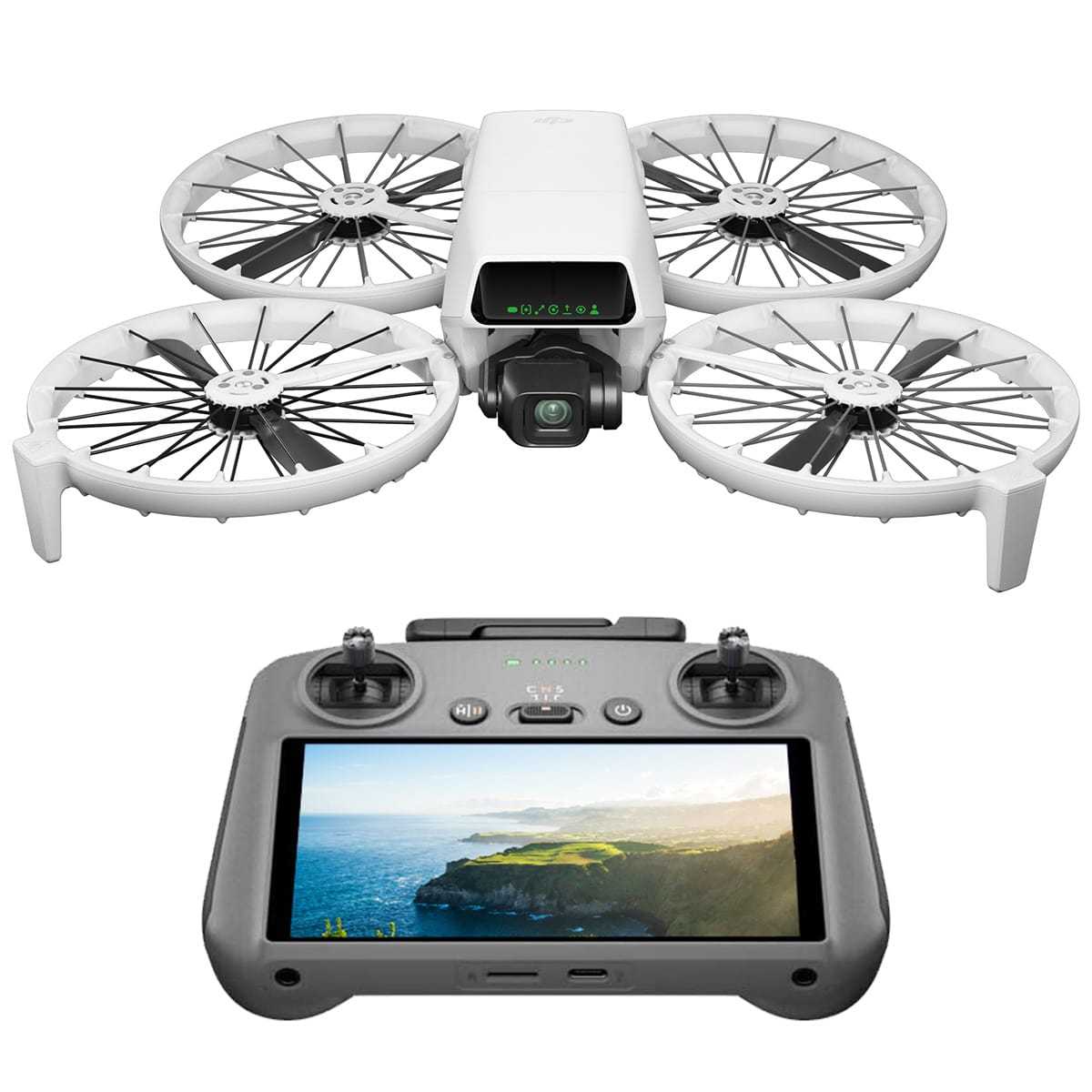 DJI Flip inkl. RC 2 Fernsteuerung mit Bildschirm (Drohne mit UHD 4K Kamera 48MP 31 Min. Flugzeit) von DJI