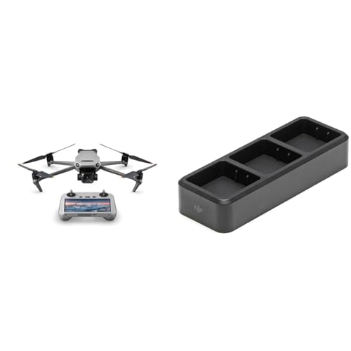 DJI Mavic 3 Classic (DJI RC) - Kameradrohne, 4/3 CMOS Hasselblad-Kamera, DJI RC Fernsteuerung, 5.1K HD-Video, 46 min Flugzeit, Hindernisvermeidung & Mavic 3 Akkuladestation von DJI