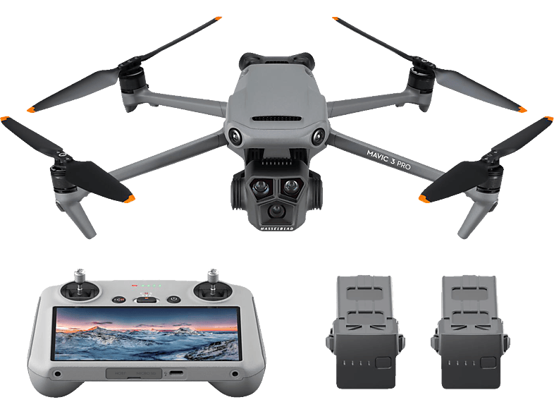 DJI Mavic 3 Pro Fly More Combo (DJI RC) Drohne, Grau/Schwarz von DJI