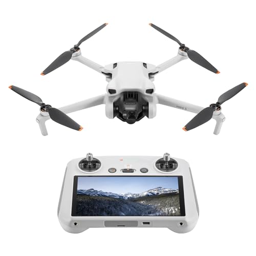 DJI Mini 3 (DJI RC) – Leichte und faltbare Mini-Kameradrohne mit 4K HDR-Video, 38 min Flugzeit, echten vertikalen Aufnahmen und intelligenten Funktionen, C0 von DJI