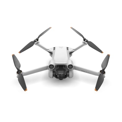DJI Mini 3 Pro (ohne Fernsteuerung), leichte faltbare Kameradrohne mit 4K/60fps Video, 48 MP, 34 min Flugzeit, Hindernisvermeidung, autom. Rückkehr, für Anfänger von DJI