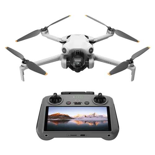 DJI Mini 4 Pro (DJI RC 2 Fernsteuerung), faltbare Mini-Drohne mit 4K-Kamera für Erwachsene, unter 249 g, 34 Minuten Flugzeit, 20 km Video-Übertragung, omnidirektionale Bilderkennung, Klasse-C0 von DJI