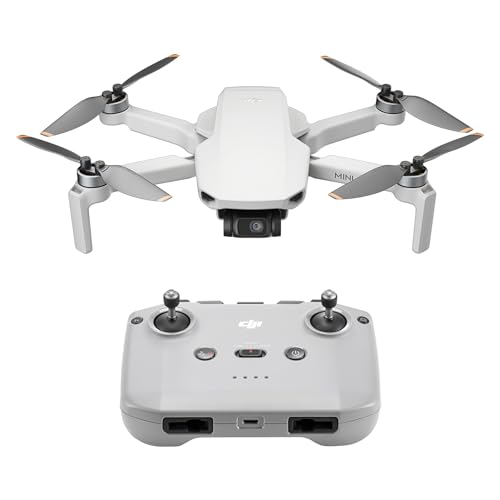 DJI Mini 4K, Drohne mit 4K UHD Kamera für Erwachsene, unter 249 g, 3-Achsen Gimbal Stabilisierung, 10 km Videoübertragung, autom. Rückkehr, Windwiderstand, 1 Akku für 31 min Flugzeit, C0, QuickShots von DJI
