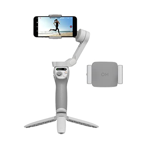 DJI Mobile SE Smartphone-Gimbal, 3-Achsen-Stabilisierung, handlich und faltbar, Android- und iPhone-Gimbal mit ShotGuides, mit ActiveTrack 5.0, Vlog-Stabilisator & OM Handyklemme von DJI