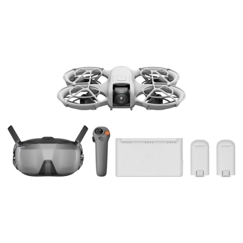 DJI Pack Neo Motion Vuela Más, dron mini con cámara 4K UHD para adultos, 135 g dron que vuela siguiéndote, despega desde la mano, seguimiento de objetivos por IA, con RC Motion 3 y 3 baterías von DJI