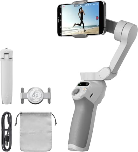 DJI OSMO Mobile SE Smartphone-Gimbal, 3-Achsen-Stabilisierung, handlich und, Android- iPhone-Gimbal mit ShotGuides, ActiveTrack 6.0, Vlog-Stabilisator, Athens Grau DJI OSMO Mobile SE Smartphone-Gimbal, 3-Achsen-Stabilisierung, handlich und, Android- iPhone-Gimbal mit ShotGuides, ActiveTrack 6.0, Vlog-Stabilisator, Athens Grau von DJI