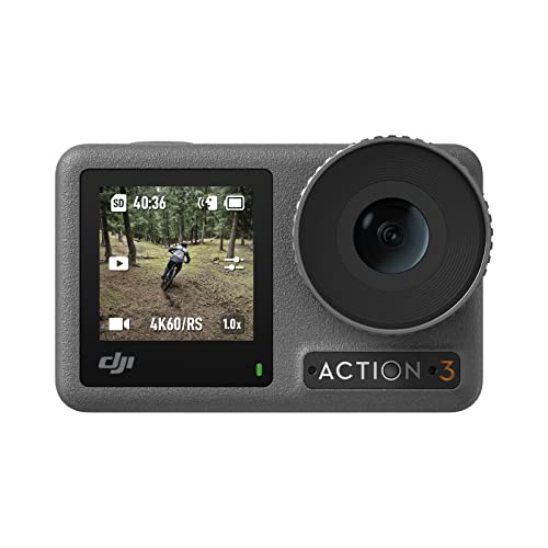 DJI Osmo Action 3 Standard-Combo - Action-Cam mit 4K HDR und superweitem Sichtfeld, 10-Bit Farbtiefe, HorizonSteady, wasserdicht, kältebeständig und langlebig, Vlog-Kamera für YouTube DJI Osmo Action 3 Standard-Combo - Action-Cam mit 4K HDR und superweitem Sichtfeld, 10-Bit Farbtiefe, HorizonSteady, wasserdicht, kältebeständig und langlebig, Vlog-Kamera für YouTube von DJI