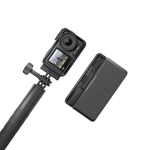 DJI Osmo Action 4 Adventure-Combo – 4K/120fps wasserdichte Kamera, 1/1,3-Zoll-Sensor, 10-Bit und D-Log M, 155°-Ultraweitwinkel-Sichtfeld, bis zu 7,5 Std. mit 3 zusätzlichen Akkus für Vlogging von DJI