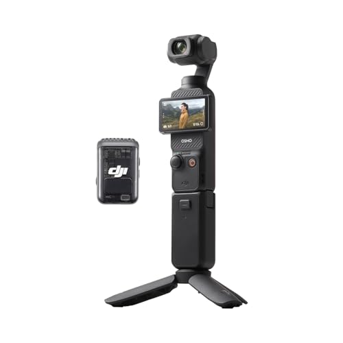 DJI Osmo Pocket 3 Kreativ Combo, Vlogging-Kamera mit 1-Zoll-CMOS und 4K/120 fps Video, 3-Achsen-Stabilisierung, schnelles Scharfstellen, inkl. Mikrofon für klaren Ton, kleine Kamera für Fotografie von DJI