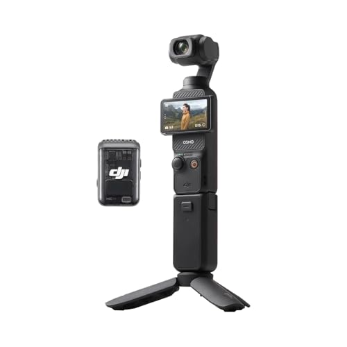DJI Osmo Pocket 3 Kreativ Combo, vlog kamera 4K mit 1-Zoll-CMOS und 4K/120 fps Video, 3-Achsen-Stabilisierung, digital kamera, schnelles Scharfstellen, inkl. Mikrofon für klaren Ton, YouTube von DJI