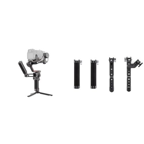 DJI RS 3 Combo – 3-Achsen Gimbal-Stabilisator für DSLR- und spiegellose Kameras, 3 kg Zuladung, automatische Achsensperren, schwarz & R Variabler Doppelgriff, Kompatibel mit DJI RS 2 und DJI RSC 2 von DJI