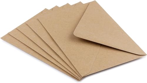 DJP C6 Briefumschläge, Kraftpapier, 114 x 162 mm, Naturbraun, 50 Stück DJP C6 Briefumschläge, Kraftpapier, 114 x 162 mm, Naturbraun, 50 Stück von DJP