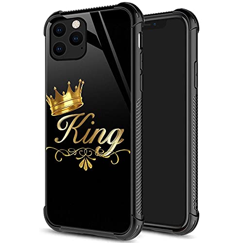 DJSOK Hülle Kompatibel mit iPhone 11 Pro Hülle, King Crown Hülle für iPhone 11 Pro Hüllen für Mann Jungen Mädchen Stoßfest Rugged Cover Case von DJSOK