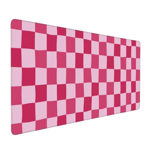 DJYQBFA Mauspad, Schachbrett-Mauspad, große Schreibtischunterlage für Tastatur und Maus, rutschfest, Gaming-Mauspad, Büro-Schreibtischzubehör für Computer, 80 x 40 cm, Rosa / Lila DJYQBFA Mauspad, Schachbrett-Mauspad, große Schreibtischunterlage für Tastatur und Maus, rutschfest, Gaming-Mauspad, Büro-Schreibtischzubehör für Computer, 80 x 40 cm, Rosa / Lila von DJYQBFA