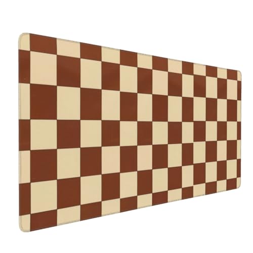 DJYQBFA Mauspad, groß, für Tastatur und Maus, rutschfest, Gaming-Mauspad, Büro-Schreibtischzubehör für Computer, 80 x 40 cm, Braun / Beige DJYQBFA Mauspad, groß, für Tastatur und Maus, rutschfest, Gaming-Mauspad, Büro-Schreibtischzubehör für Computer, 80 x 40 cm, Braun / Beige von DJYQBFA
