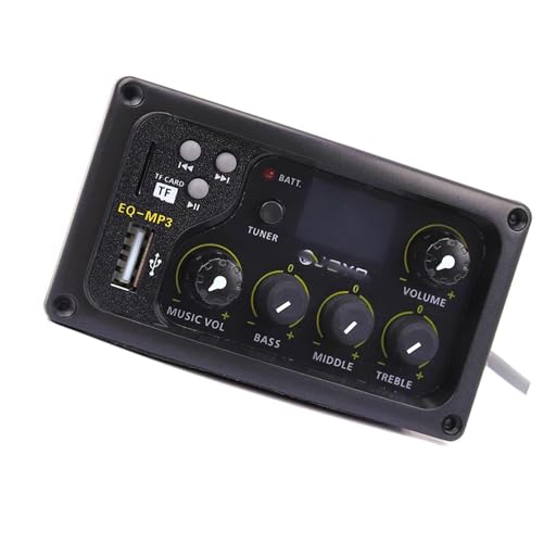 Akustik Tonabnehmer Anfänger Akustikgitarren-Equalizer 3-Band-Tonabnehmer mit MP3-Wiedergabe und Tuning LCD-Anzeige Bass Mitten Höhen Lautstärkeregelung Akustik Tonabnehmer Anfänger Akustikgitarren-Equalizer 3-Band-Tonabnehmer mit MP3-Wiedergabe und Tuning LCD-Anzeige Bass Mitten Höhen Lautstärkeregelung von DJYUIOT